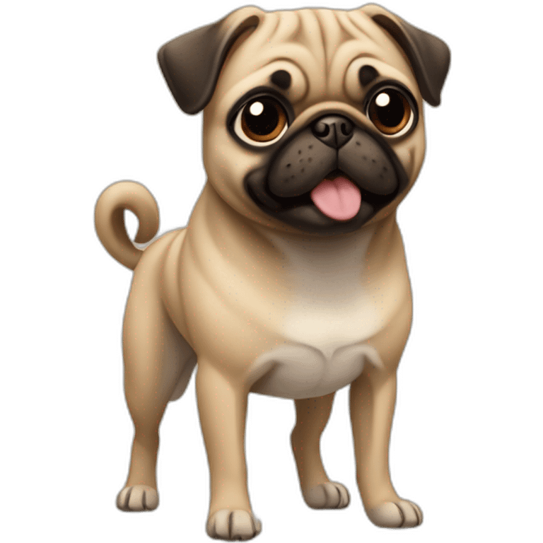 Pug Chihwahwa tan and brown emoji