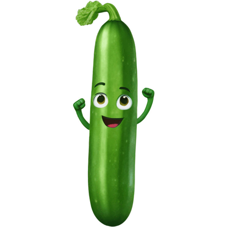 Cucumber dancing  emoji