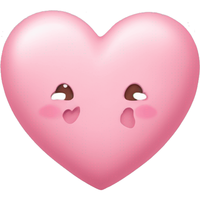 Cute pastel pink heart emoji