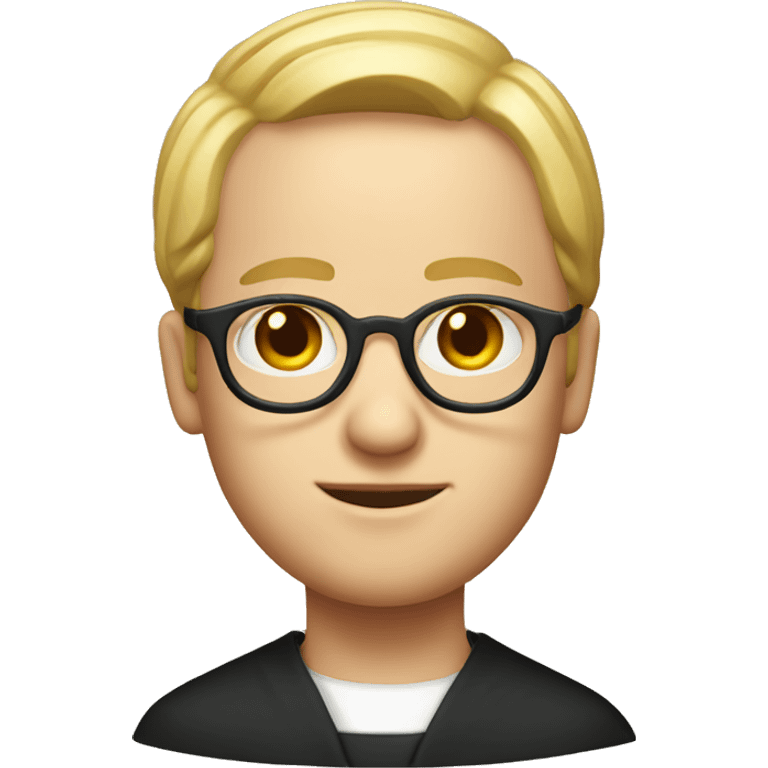 priest with glasses and blond hair emoji