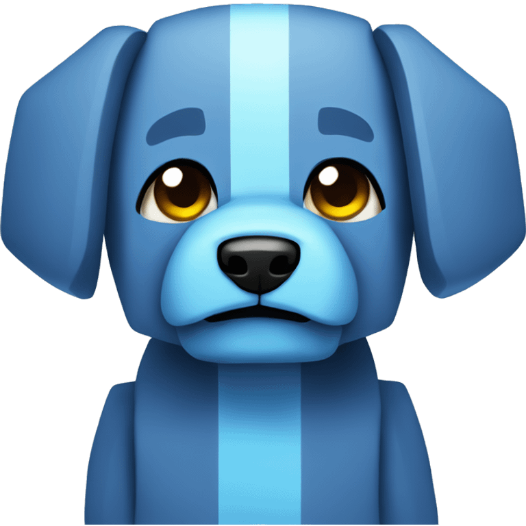 Minecraft avatar. Blue Puppy. emoji