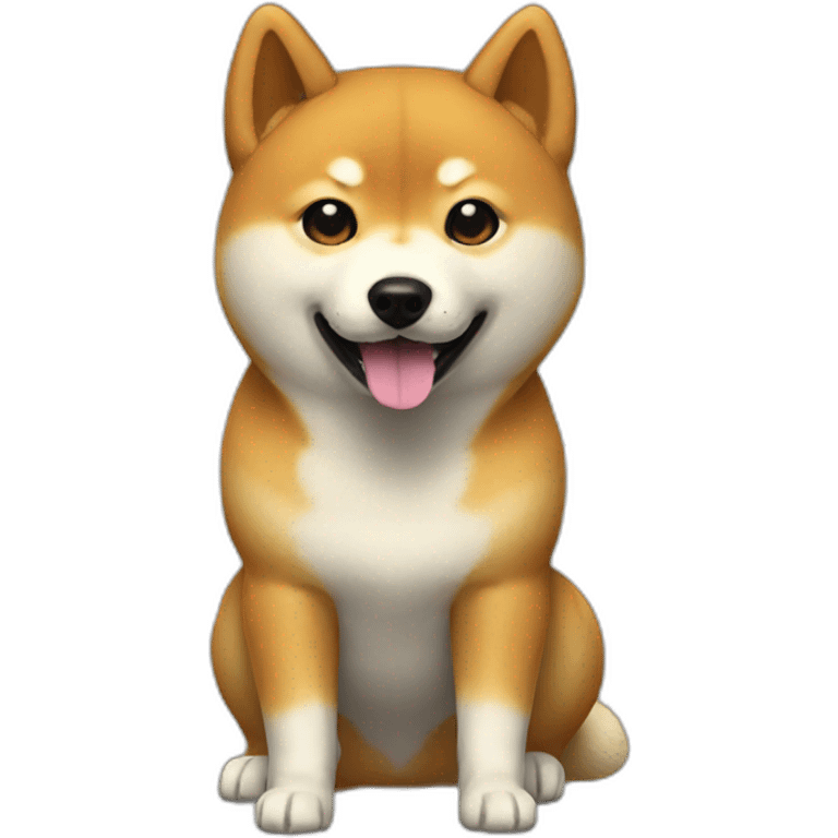 Shiba-doge-black emoji