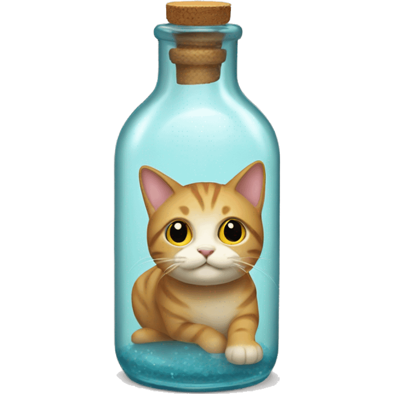 Cat in the bottle  emoji