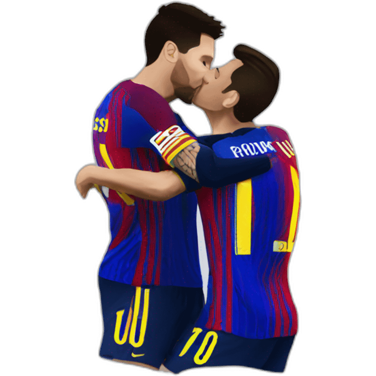 Messi kiss cr7 emoji