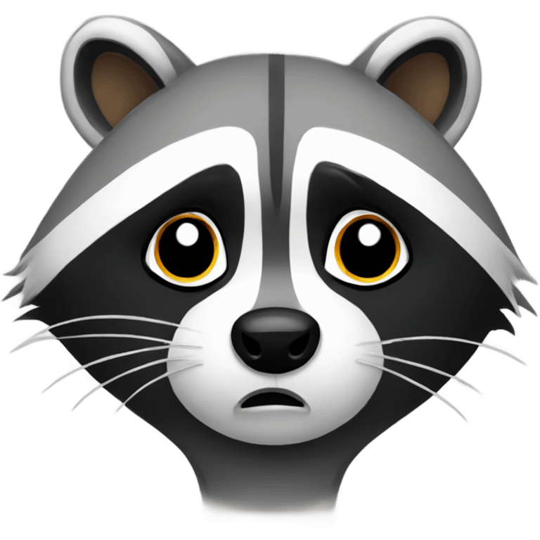 Frustrated raccoon  emoji