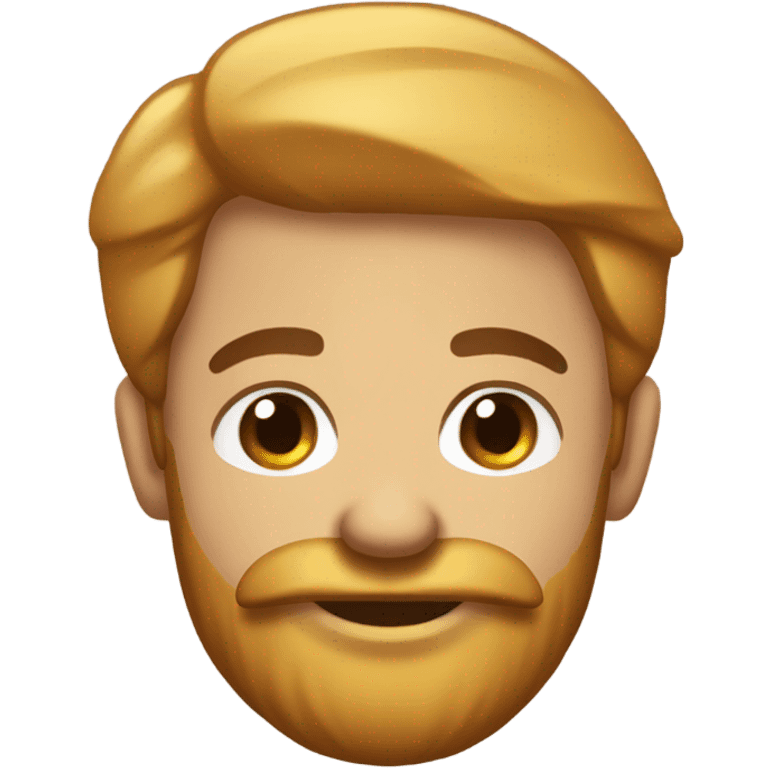 homem com barba com um balde de pipoca emoji