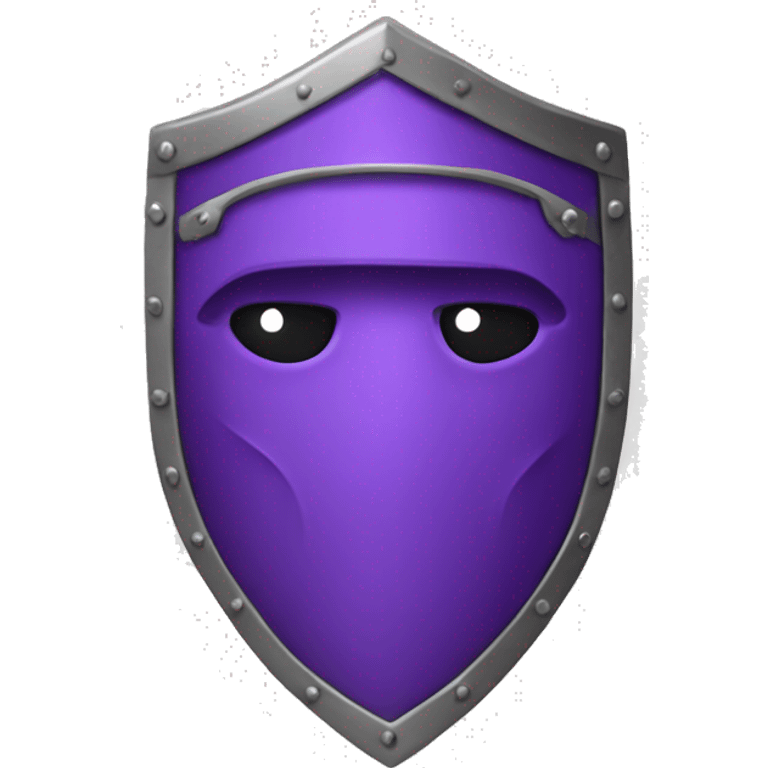 gladiator shield purple with eyes  emoji