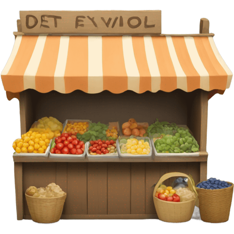 market stall emoji