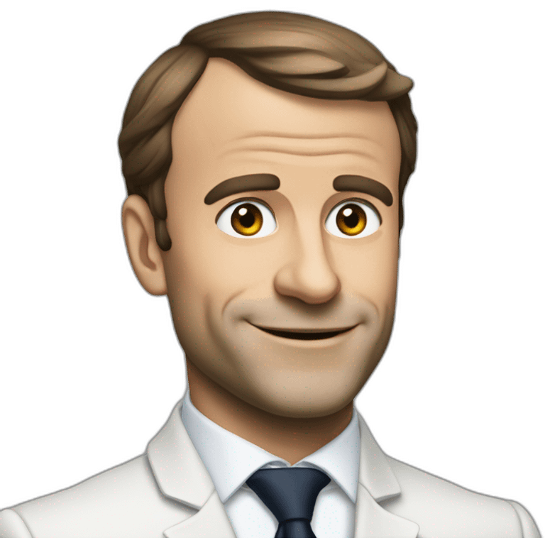 Macron qui rigole emoji