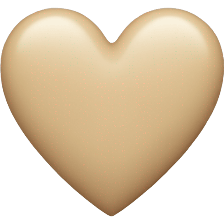 Beige heart emoji