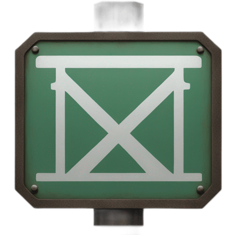 railroad sign emoji