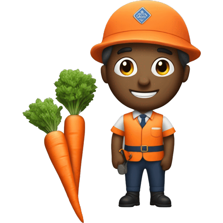 The postman with a carrot emoji