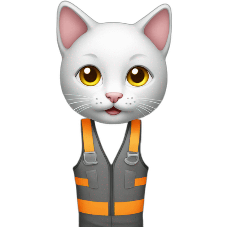 a kitty worker emoji