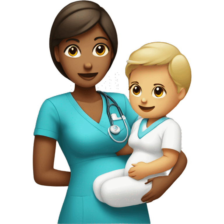 Nursing the baby emoji