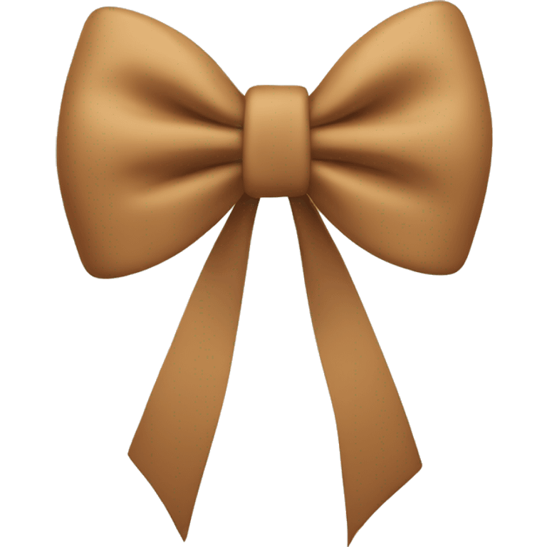 Tan bow  emoji