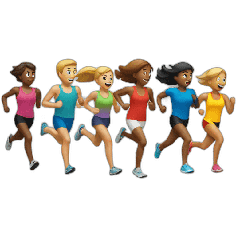 running marathon emoji