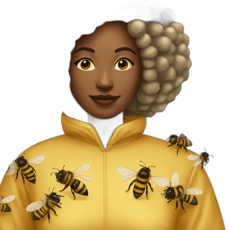 beekeeper net black lady swarm emoji