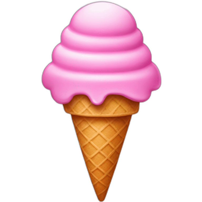 Pink ice cream emoji