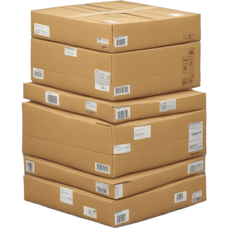 packages stacked up emoji