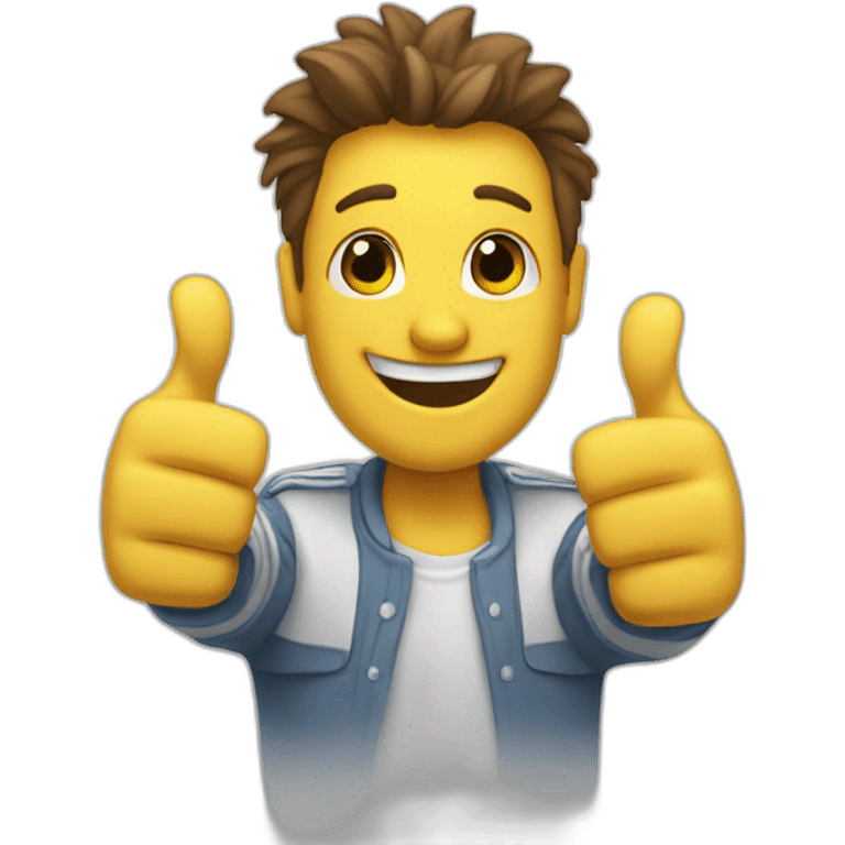 Three thumbs up emoji