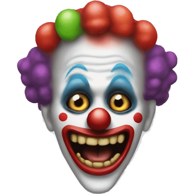 clown with an alien body emoji