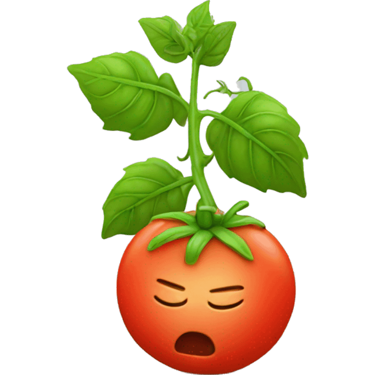 Tomato sleeping emoji