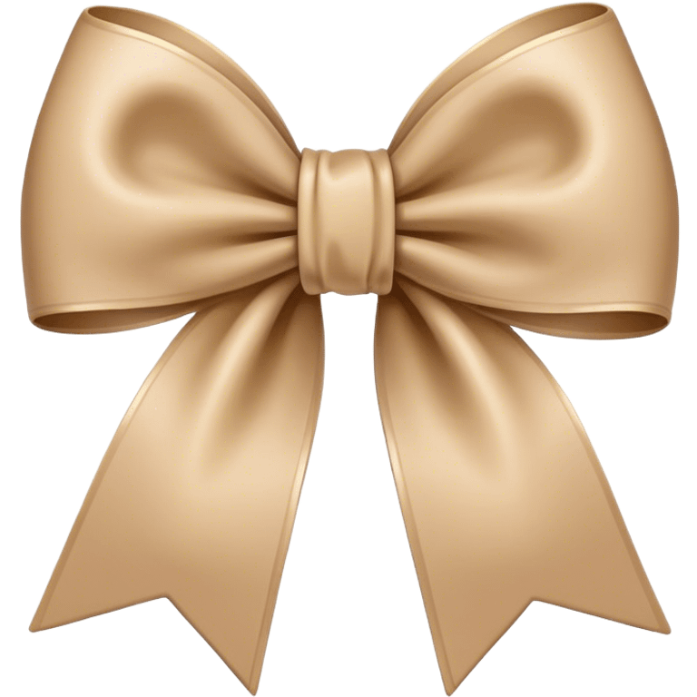 Beige bow emoji