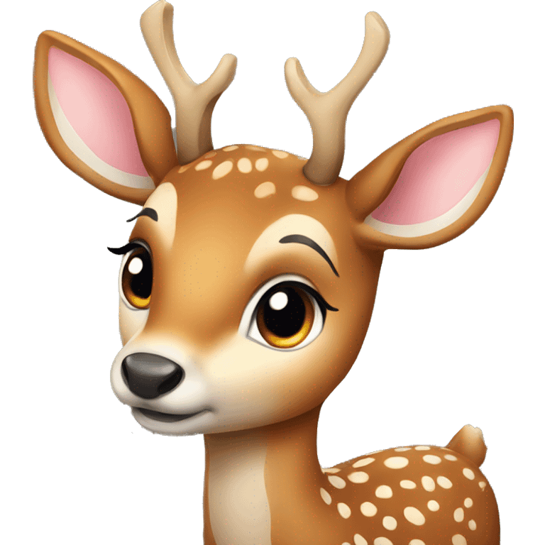 a cute deer emoji