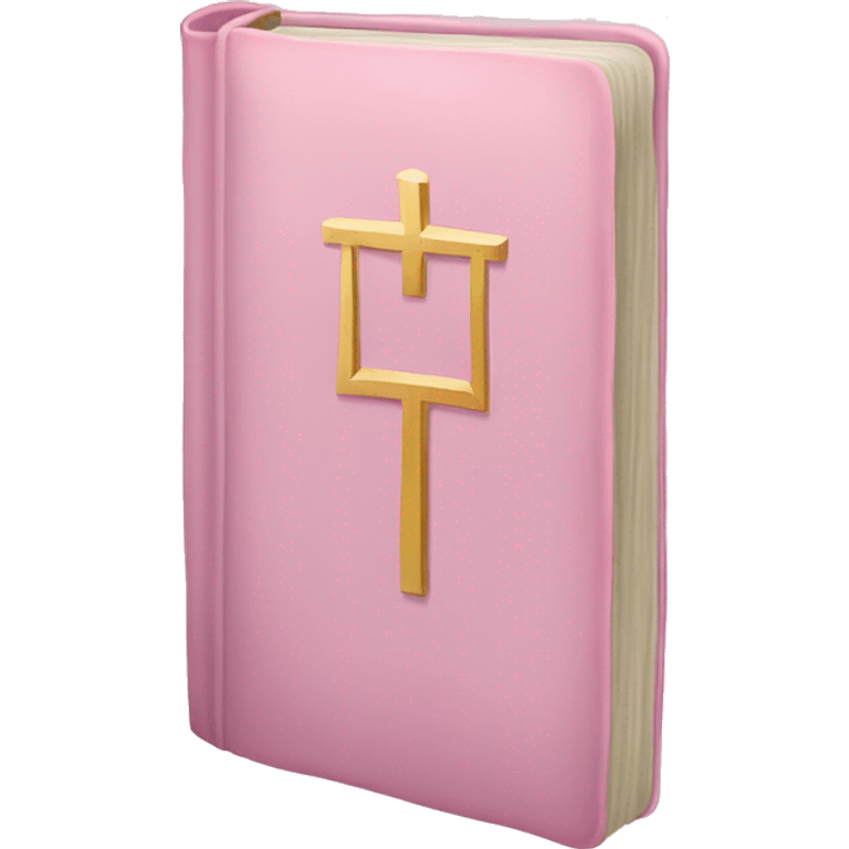 Pastel pink bible emoji