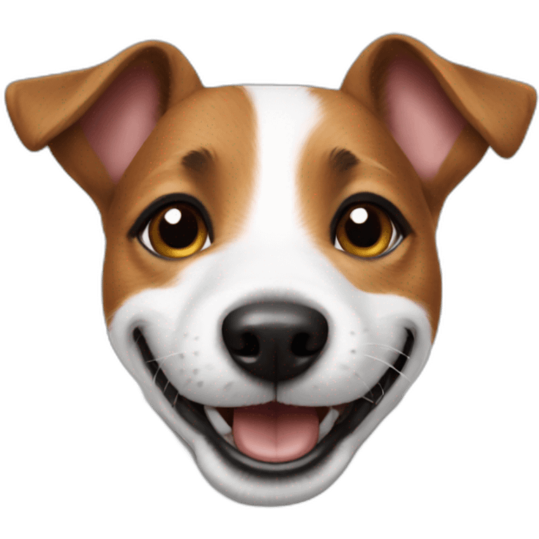 Jack Russel terrier smile emoji