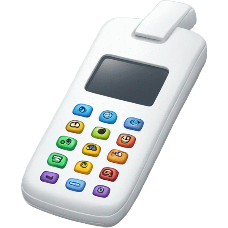 white mobile phone emoji