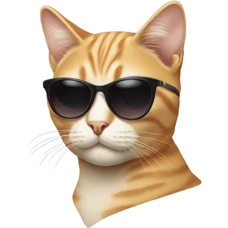 Cat with sunglasses emoji