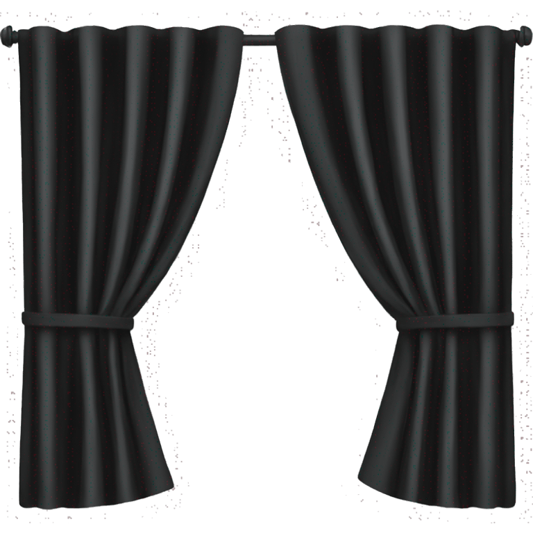 black curtains emoji