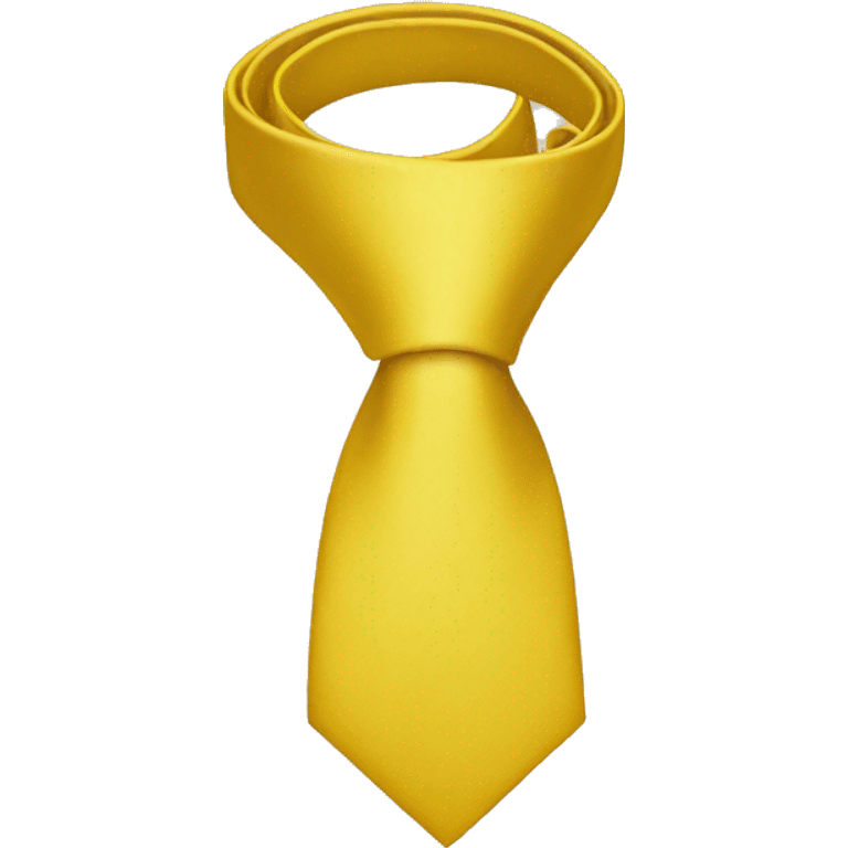 Yellow tie emoji