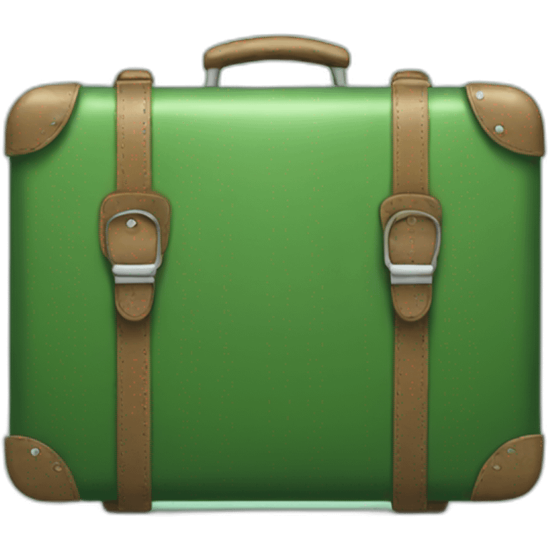 Green suitcase emoji