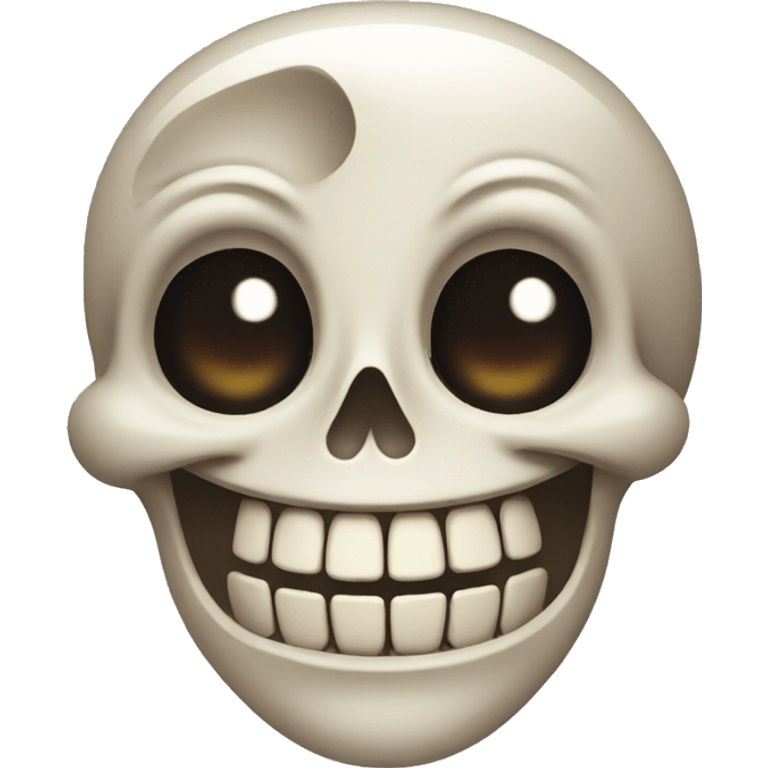 laughing skeleton face emoji