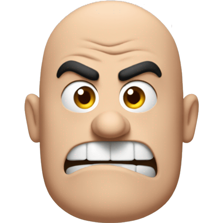 Angry bald gru emoji