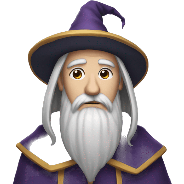 A single Very Sad wizard emoji