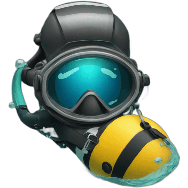 diver profession under water in mask emoji