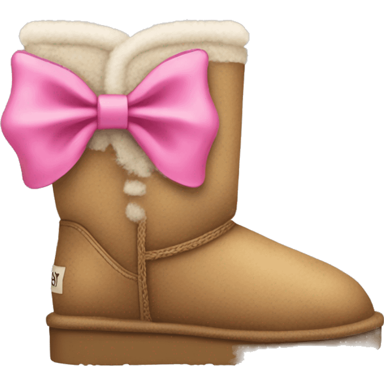 uggs with pink bow emoji