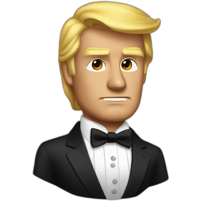 Trump as james bond emoji