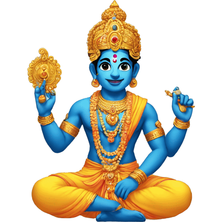 Krishna in his maha avatar  emoji