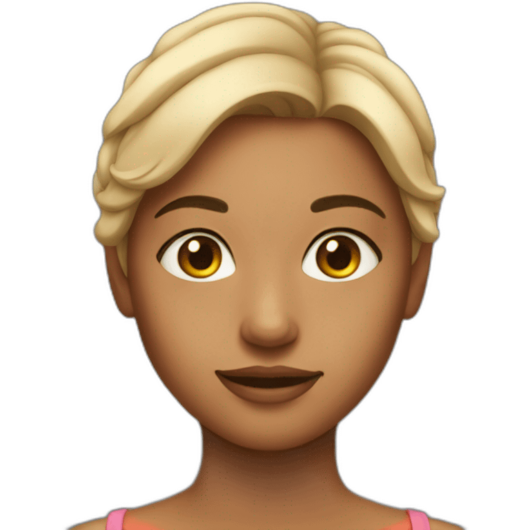 Girl with good skin emoji