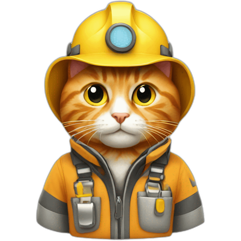 Engineer Ginger Cat emoji