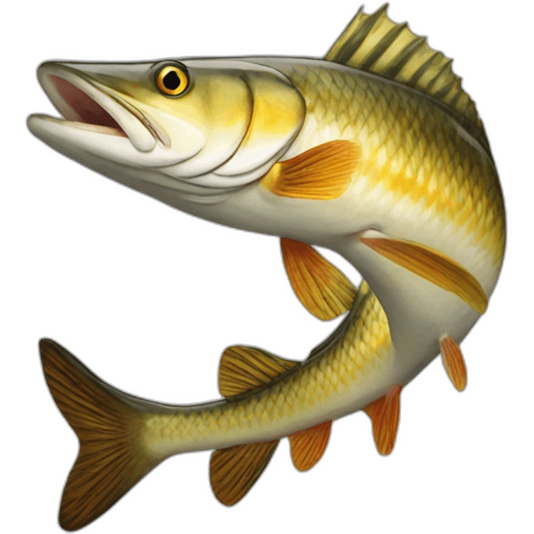 Pike fish realist emoji