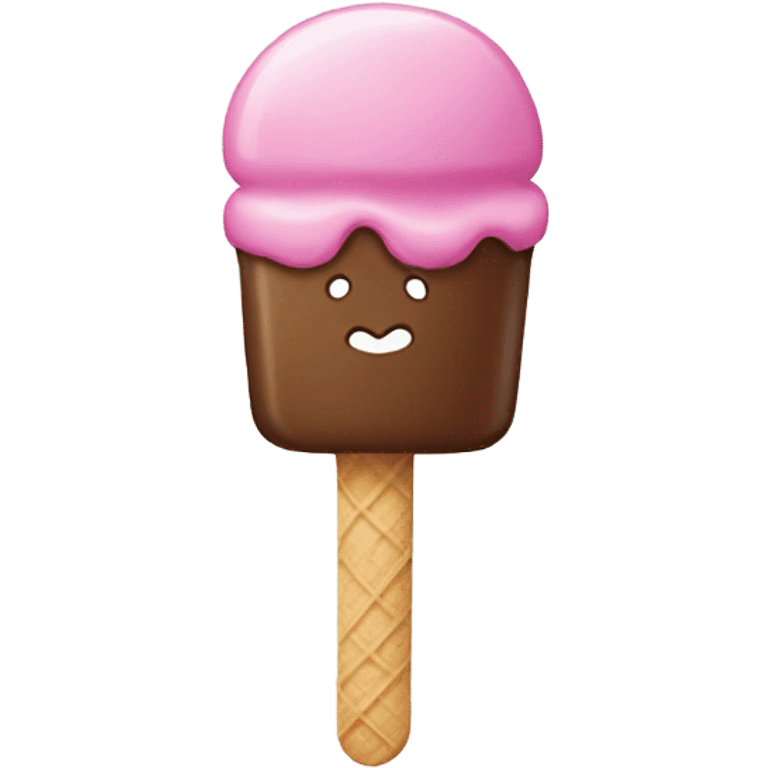 ice cream stick hear shape emoji