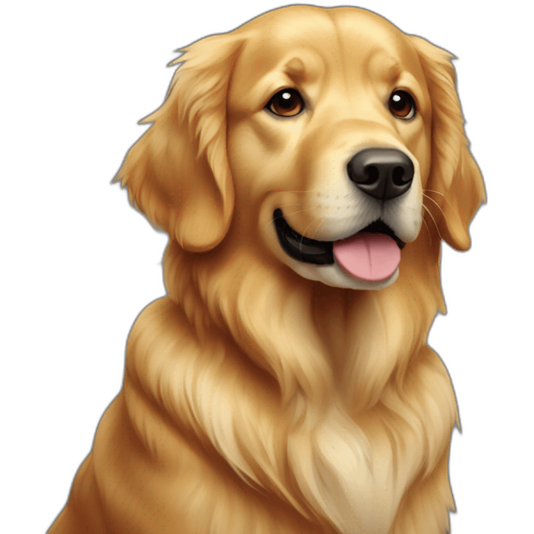 Perros Golden retriever emoji