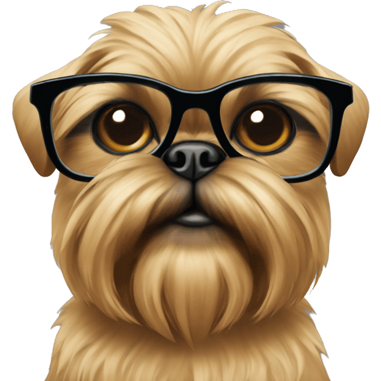 brussels griffon with glasses  emoji