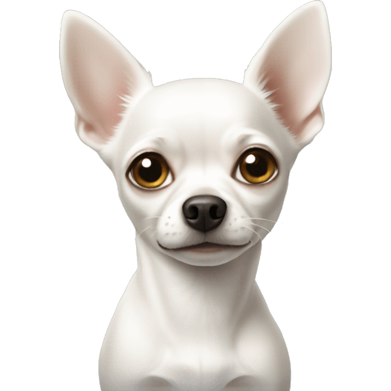 White chihuahua  emoji