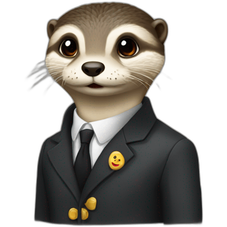 Loutre sur Macron emoji